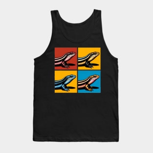 Peter's Banded Skink Pop Art - Cool Lizard Tank Top